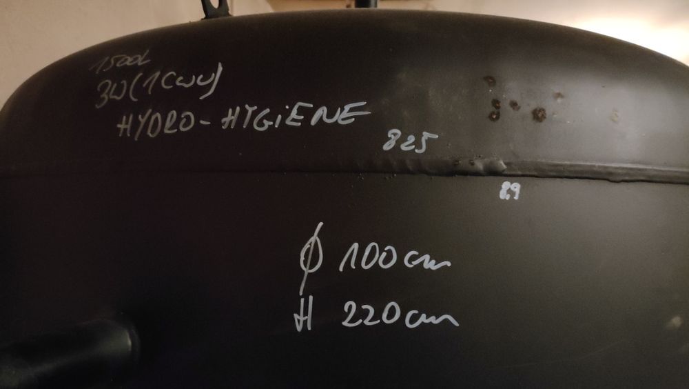 Bufor z trzema wężownicami, 1500 Litrów