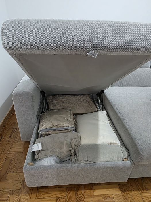 Sofá 3 lugares com chaise longue