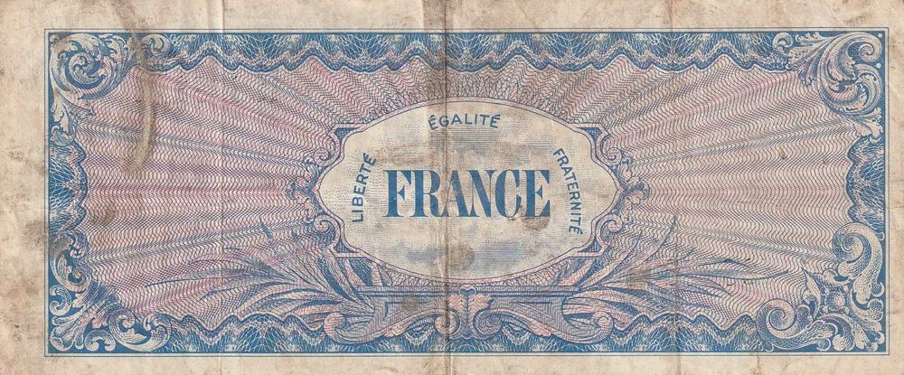 Cédula de 50 francos - Moeda Militar Aliada 1944