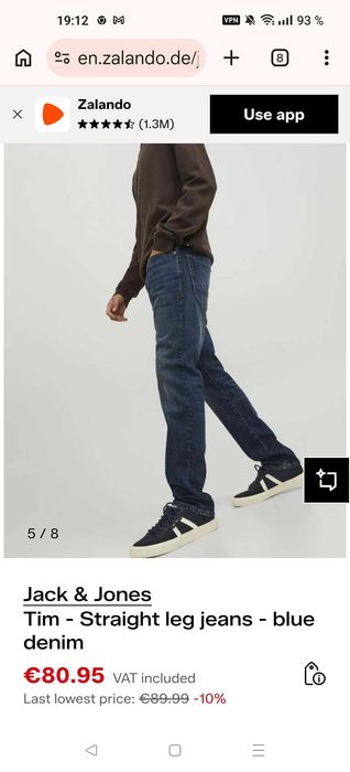 Джинсы Jack&jones Tim jeans Дания w29 stretch navy.