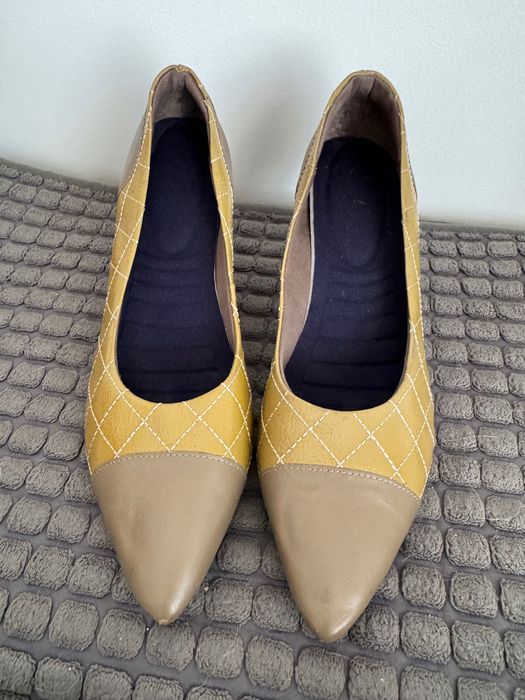 Scarpin de couro legítimo