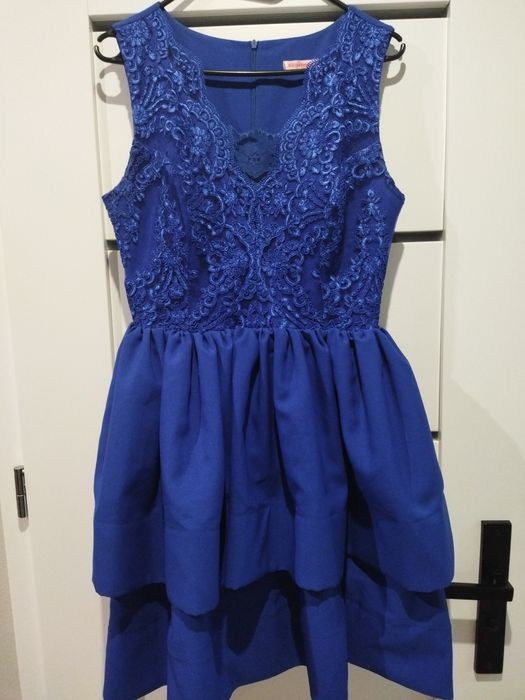 Śliczna habrowa sukienka damska.