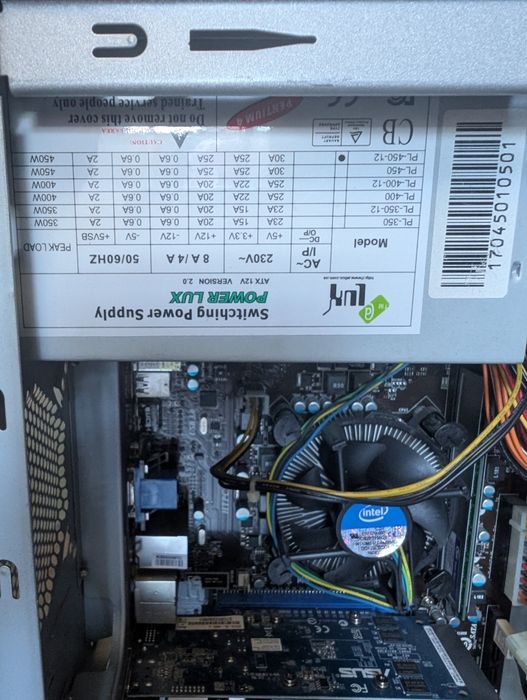 Продам ПК Intel G630 2.1Gz, ОЗУ 4Gb, Asus GT610 1Gb, SSD 128Gb