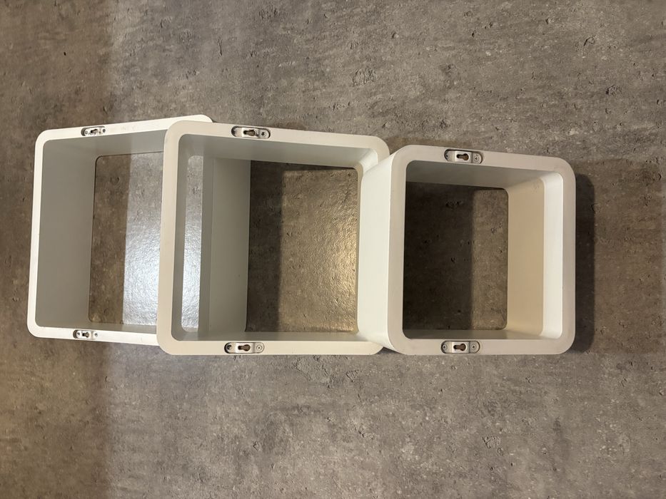 Półki półeczki biale komplet