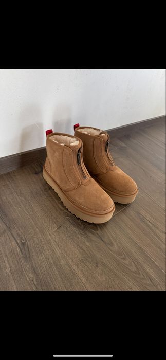 Угги Ugg neumel platform zipper zip chestnut і чорні. Оригінал!