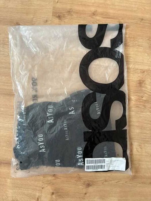 body czarne z napisami Asos xs Nowe