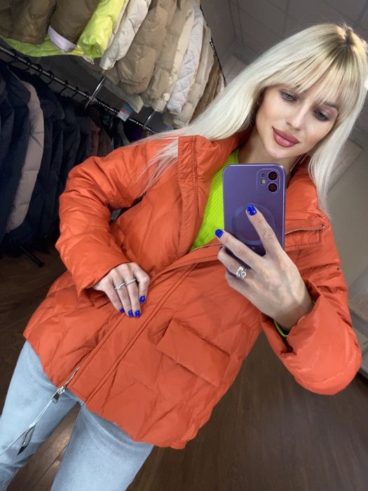 Демісезон весняна куртка бомбер пуховик натуральний пух Zarа h&m mango