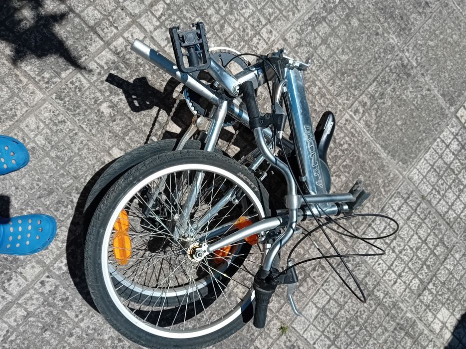 Bicicleta dobrável em alumínio