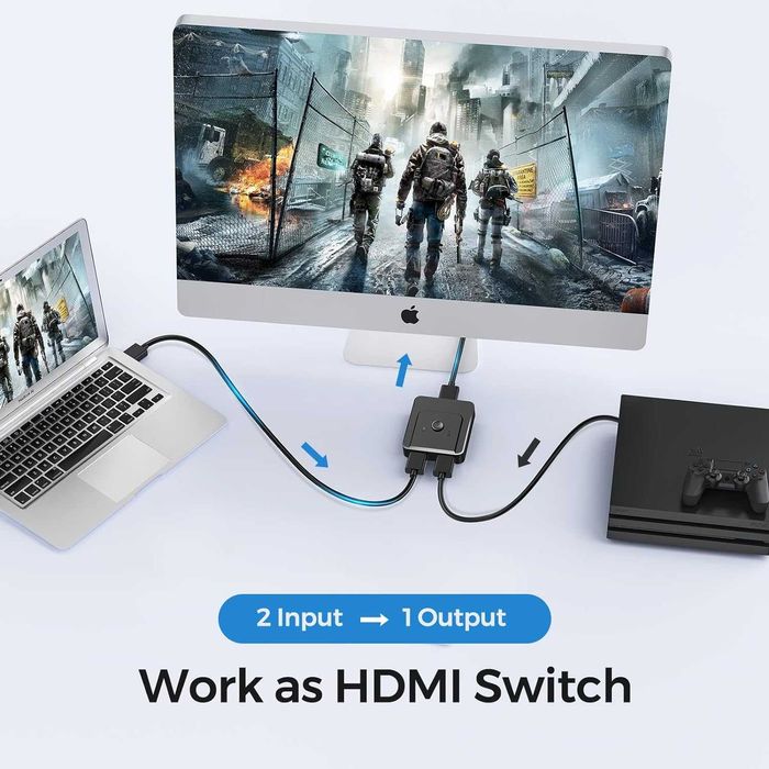 NOVO HDMI Switch 4K HDMI Splitter, Duplicador HDMI bidirecional