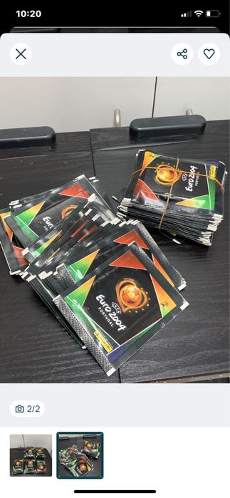 Saquetas de 5 cromos Panini - Euro 2004