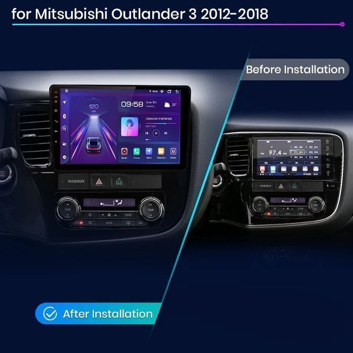 Radio Android 10,1” CarPlay Android Auto – Outlander 12–18 PL