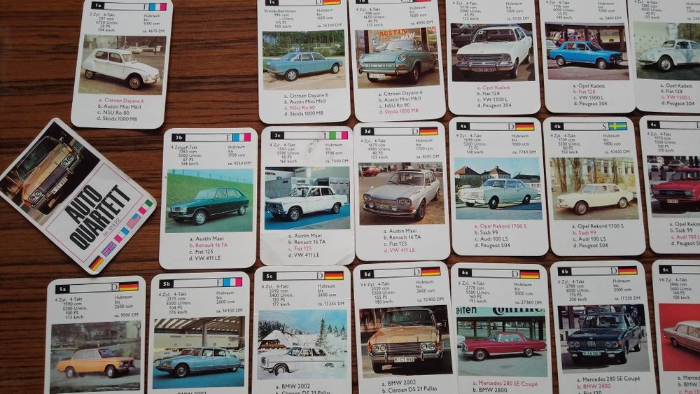 Karty Auto Quartett