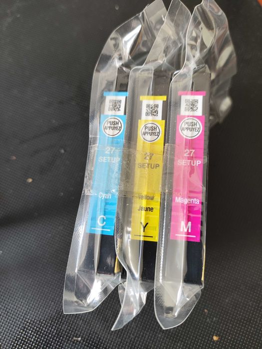 3 tinteiros originais Epson 27 (2712, 2713, 2714)
