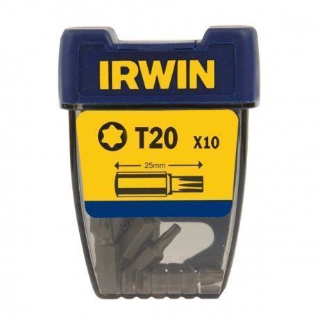 Grot, Bit, Końcówka Typu Torx 1/4' 25Mm 10 Szt. T20 Irwin