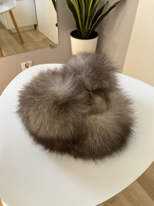 Czapka kapelusz z prawdziwego futra