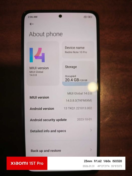 Xiaomi Redmi Note 10 Pro Onyx Gray 6GB RAM 128 GB ROM