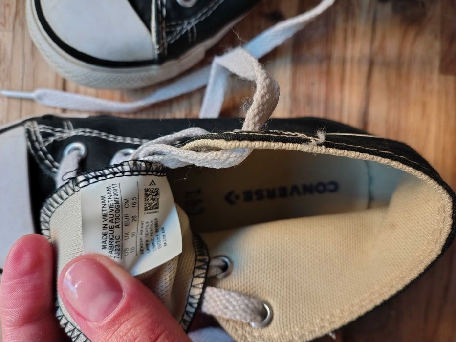 Converse rozm 26 trampki dziecięce czarne