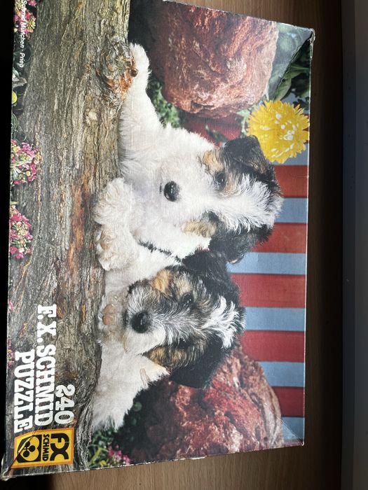 Retro Puzzle F.X. Schmid 240 elementów – Pieski / Szczeniaki (Vintage)