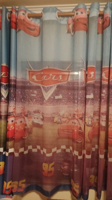 Cortinados (cortinas) CARS para quarto de criança