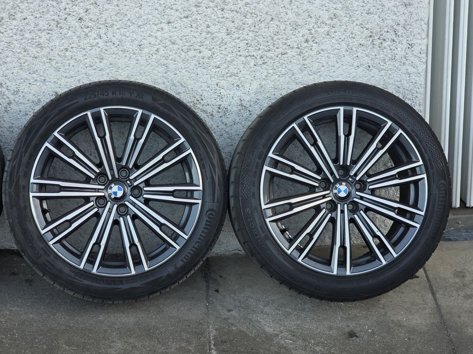 Jantes BMW 18" Pack M Serie 3 G20 G21 com pneus 225.45.18 + 255.40.18