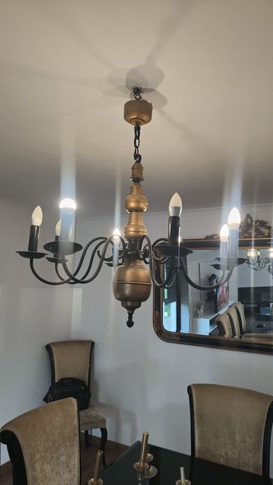 Candeeiro de teto vintage/neoclássico