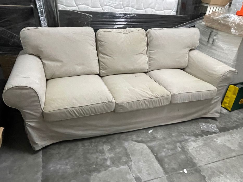 Sofa ikea ektorp 3 lugares bege claro