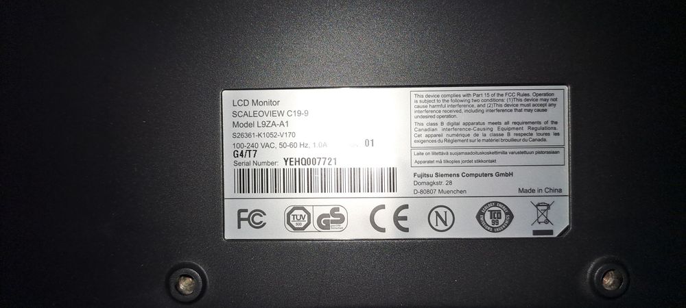 Ecra lcd Fujitsu 19 polegadas