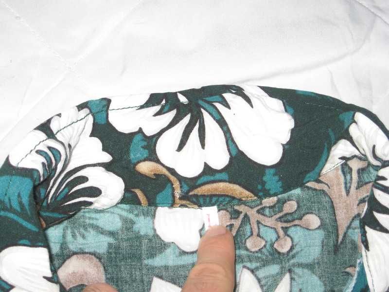 koszula hawajska hawajka liście dżungla kwiaty roślinna S klata 100cm