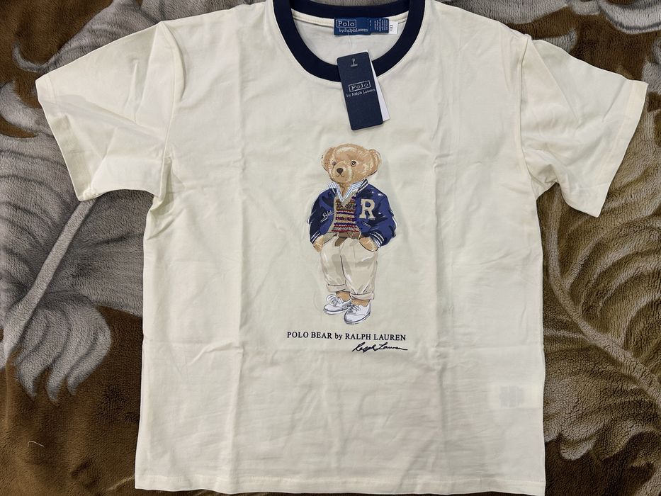 женская футболка из коллекции Polo Ralph Lauren с принтом Polo Bear