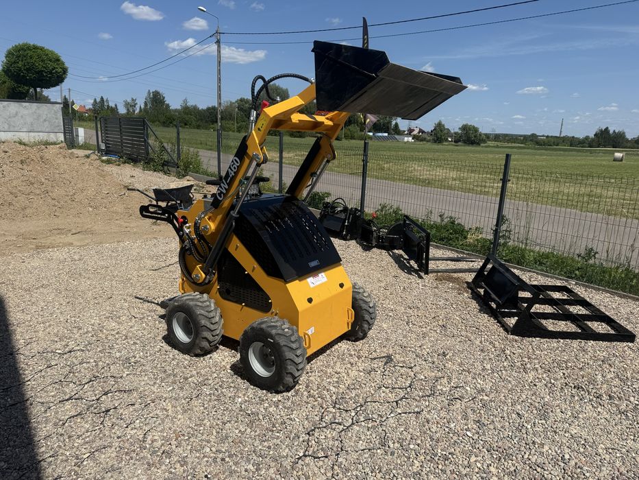 Nowość 2025 MiniŁadowarka SKID STEER SKIDER W-460 Model 2025 frez 4x4