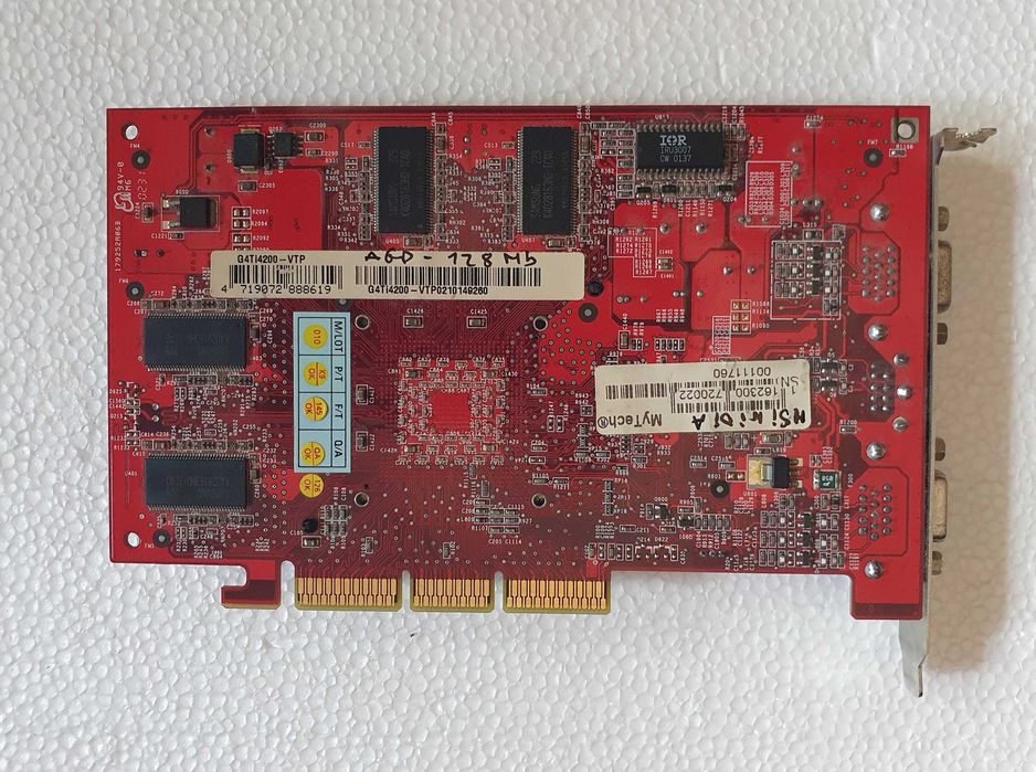 Placa Gráfica / Vídeo Nvidia MSI G4TI 4200-VTP, 128Mb, Dual VGA, TVOUT