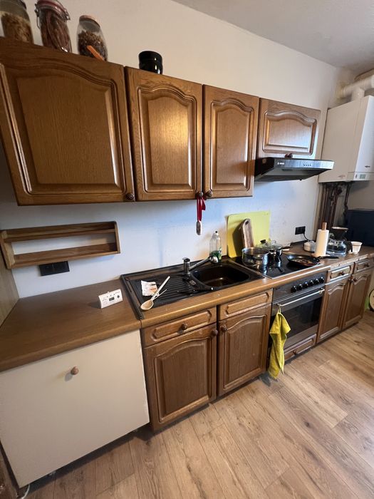 Kuchnia z debowymi frontami