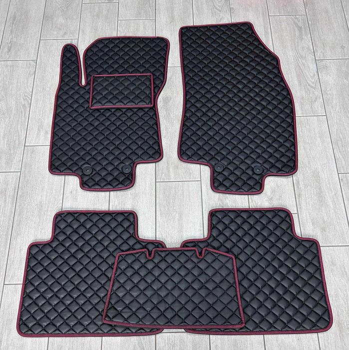 Коврики в салон Екошкіра для Nissan Ariya Almera Juke Kicks Leaf Micra