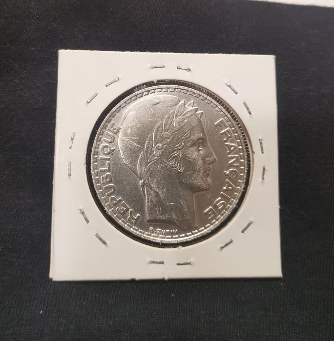 Srebrna moneta 20 Franków Francja 1933