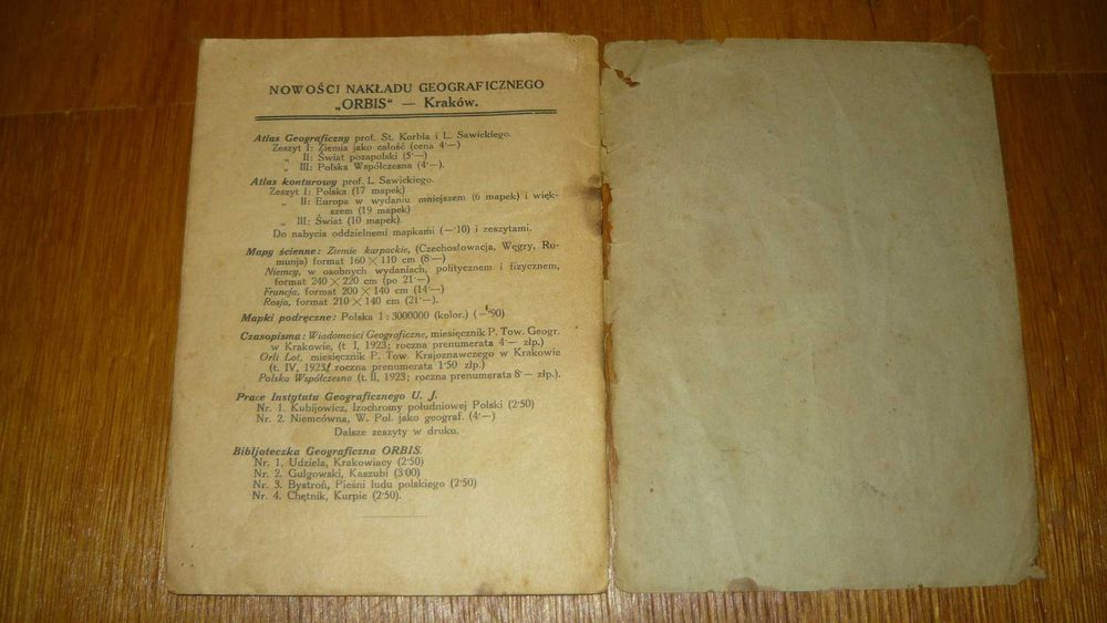 O Indjanach Południowej Ameryki, 1924 r. Józef Siemiradzki przedwojenna stara książka geograficzna antropologiczna