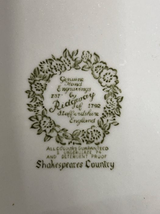 Сервіз Вінтажний Фарфоровий «Країна Шекспіра", Ridgway..Англія