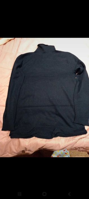 Camisola de malha quente e macia, azul marinho - S - Milano