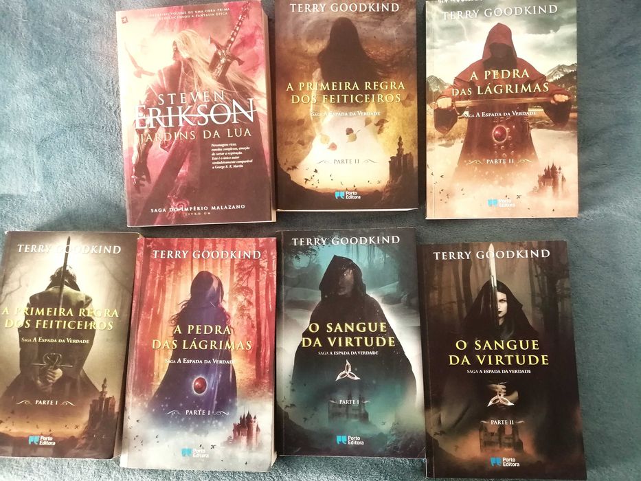 Edição Portuguesa dos dois primeiros livros da colecção de Terry Goodkind