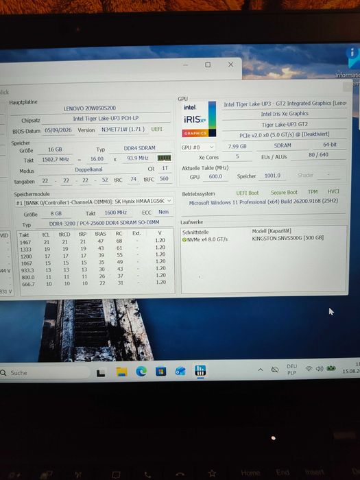 Lenovo ThinkPad T14 Gen 2 | i5-1135G7 | 16GB RAM | 500GB SSD | Stan jak nowy!