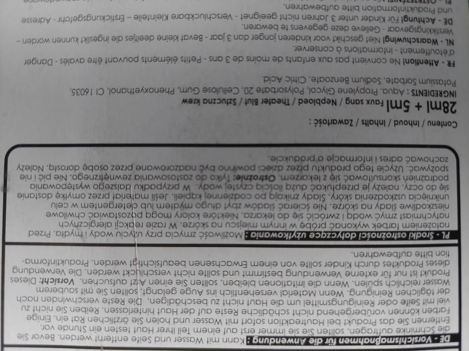 Zestaw sztuczna krew strzykawka na halloween nowe