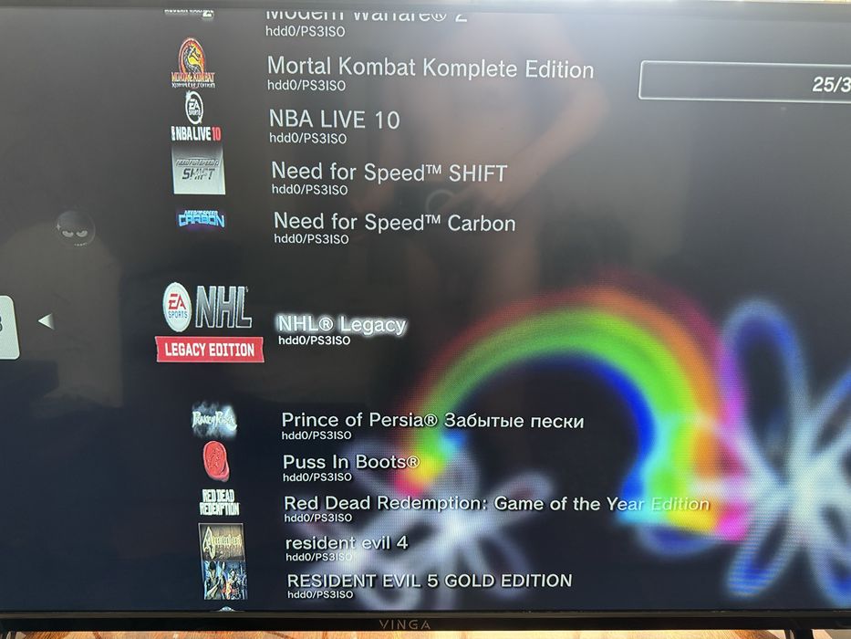 Sony playststion 3, RSX 40nm, перша ревізія 50 ігор CECHC04