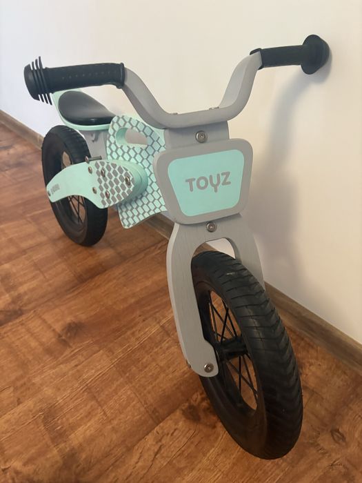 Tozy Enduro Rowerek Biegowy 3+ Mint drewniany regulowane siodełko