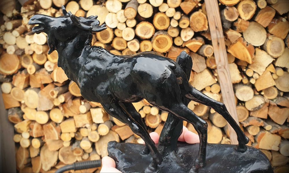 Фигурка чугун Касли на камин