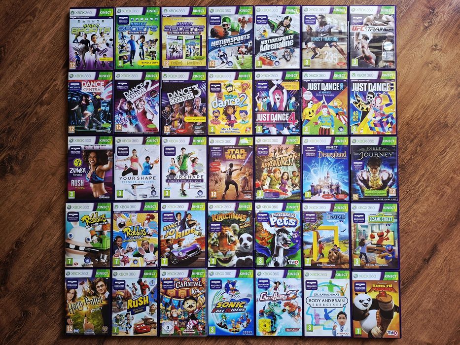 Gry XboX 360 Kinect Lego Dla Dzieci Samochodowe Sportowe Fifa Strzelanki Inne