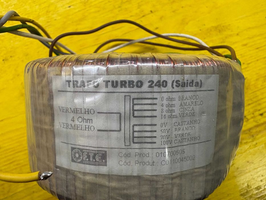 Transformador de som impedância/linha 100V