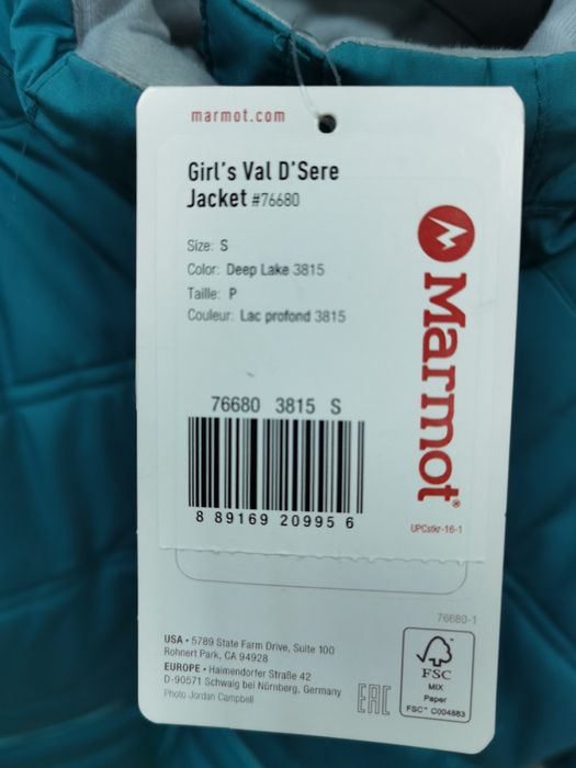 Куртка зимова дитяча Marmot Girl's Val D'Sere Jacket Size S
