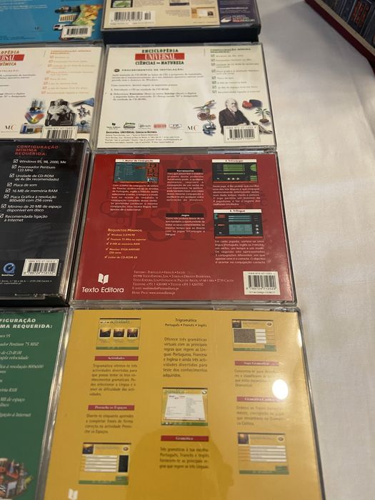 7 CD-ROM + 2 Enciclopédias (1998‑2001) – Universal / Porto / Texto