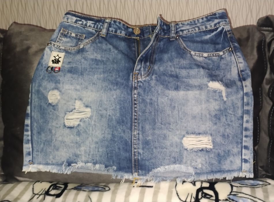 Юбка  и  шорты джинсовые .