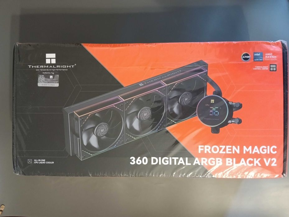 Водяне охолодження Thermalright Frozen Magic 360 Digital ARGB Black V2