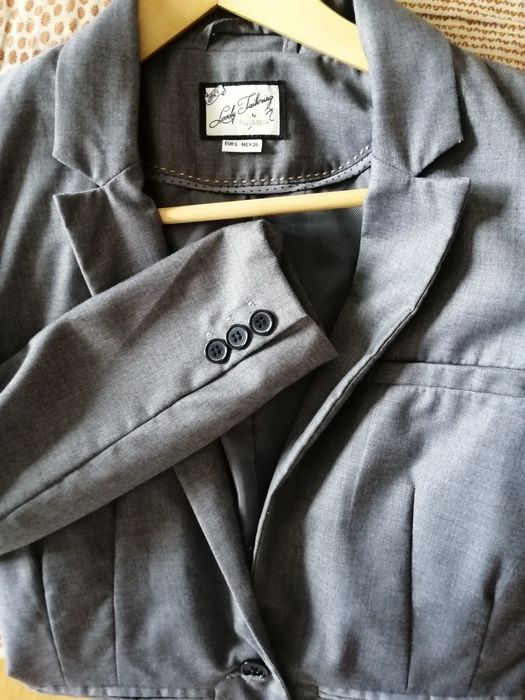 Blaser pull and bear cinza tam s